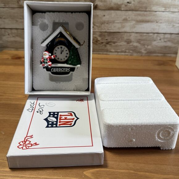 2015 San Diego Chargers Cuckoo Clock Ornament Danbury Mint -- Original Box - Picture 4 of 5
